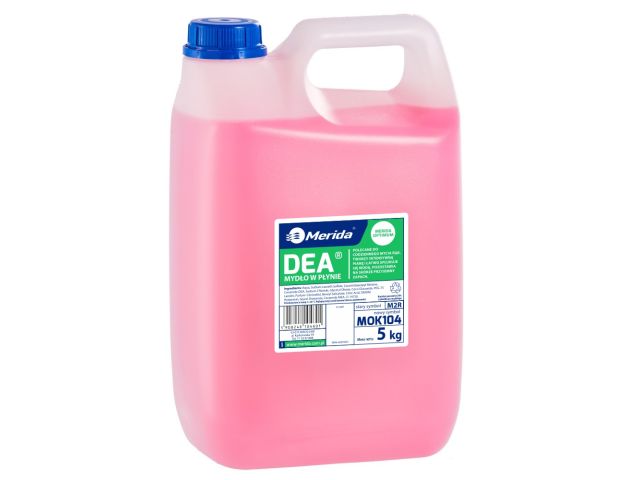 Mydło w płynie MERIDA DEA różowe, kanister 5 kg